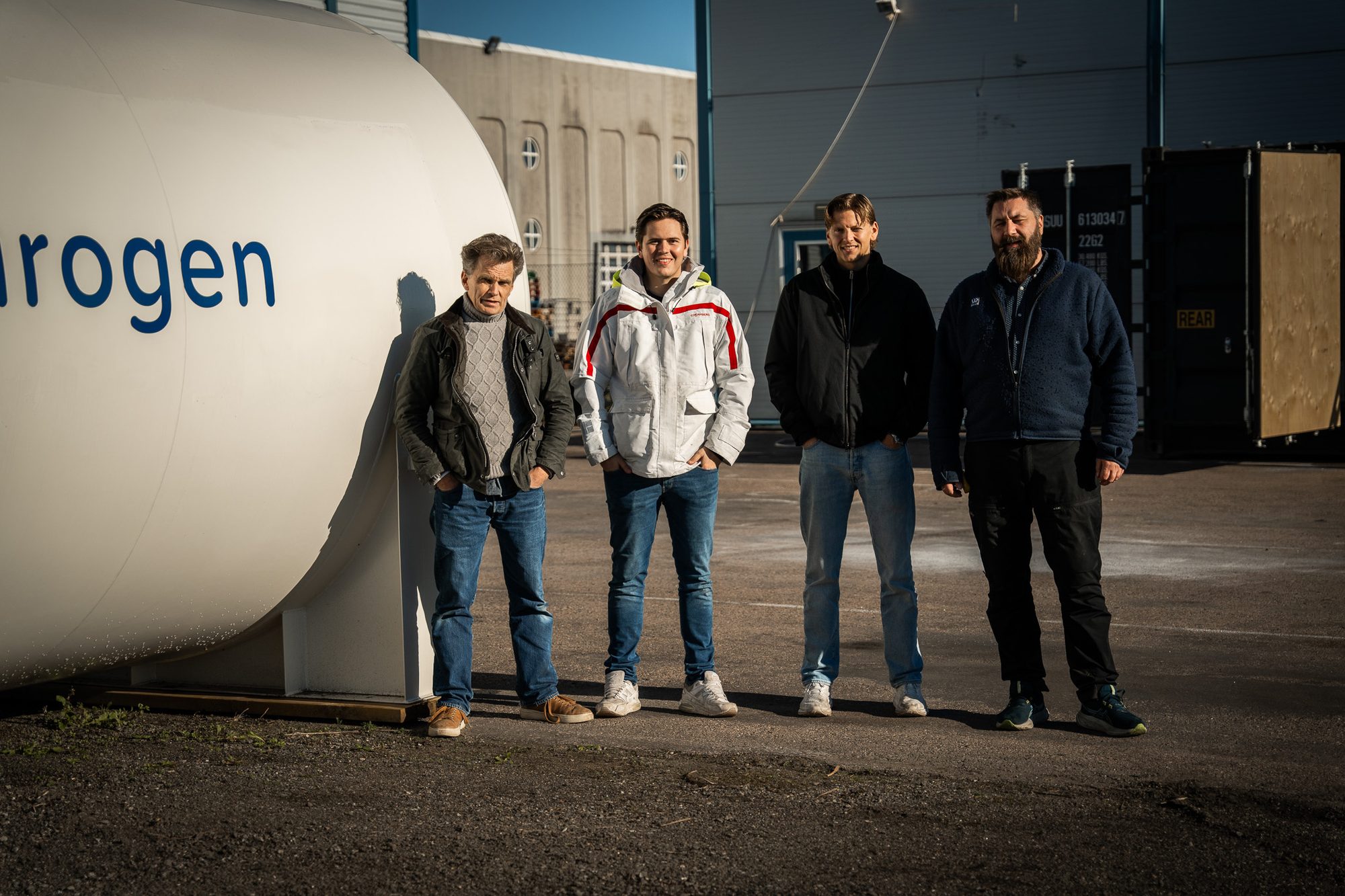 The team behind DRIV hydrogen at the facility